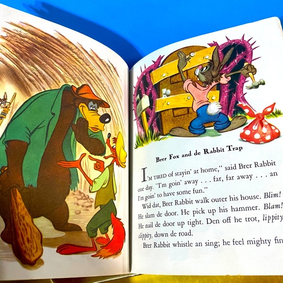 WALT DISNEY PRESENTS UNCLE REMUS A LITTLE GOLDEN BOOK HARDCOVER Copyright 1947 - Picture 11 of 14